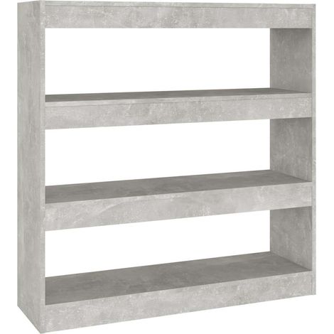 Maison Exclusive - Libreria/Divisorio Grigio Cemento 100x30x103 cm (1/5)