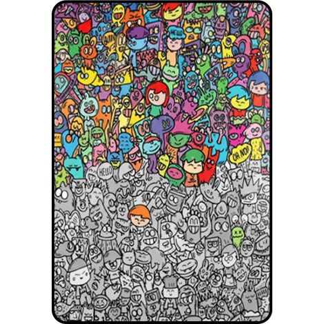 Couverture À Colorier À Faire Soi-même, Couverture De Peinture en Cachemire Lavable, Couvertures Artistique Créative, Idéale pour La Décoration De La Chambre A Coucher, 100 X 140 Cm (1/5)