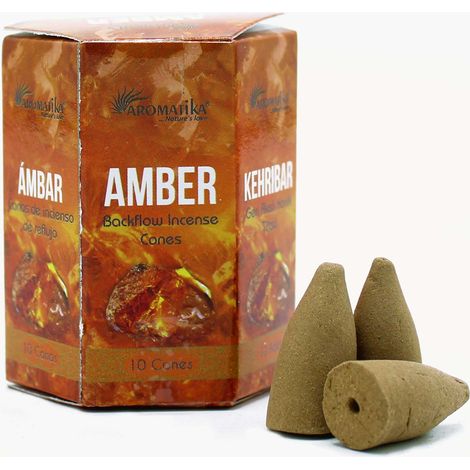Encens Masala Backflow pack de 10 - Ambre- Vendu par 1 (1/2)