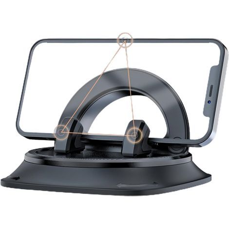Handyhalterung fürs Auto  Handyhalterung mit Navigation  Armaturenbrett-Handyhalterung, rutschfeste Armaturenbretthalterung, 360°-Drehung
