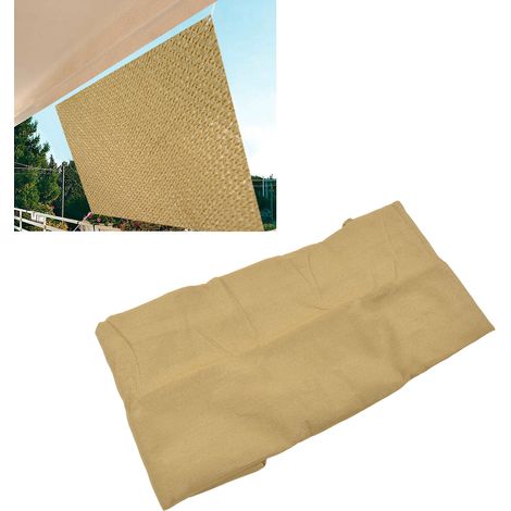 Voile d'ombrage anti-UV pour jardin et piscine, voile d'ombrage extérieure, filet d'ombrage rectangulaire en polyéthylène haute densité (PEHD), 3 x 4 mètres (1/5)