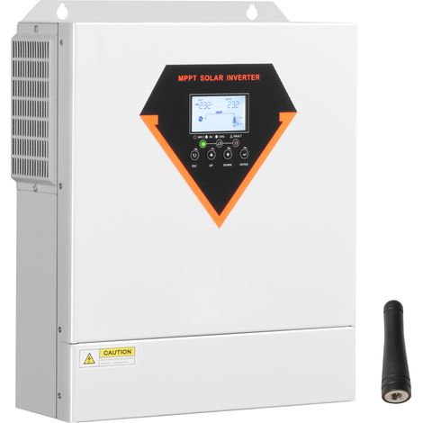 Mophorn Inverter a onda sinusoidale pura multifunzionale da 3500 W, da 24 V CC a 220/230 V CA, dotato di regolatore solare MPPT da 100 A integrato