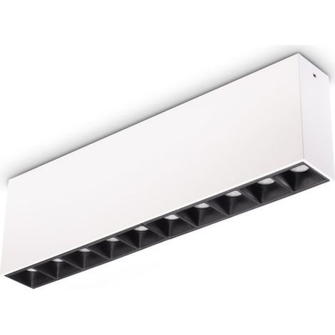 Ideal Lux Plafoniera moderna Lika 1 luce LED integrato bianco alluminio vetro