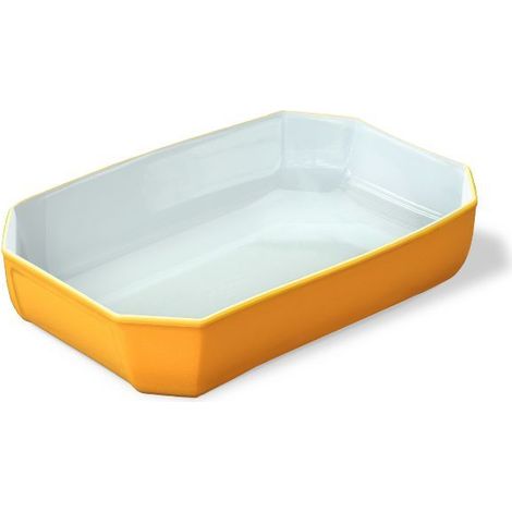 Plat à Four Rectangulaire 33x22cm Colors Jaune - Pyrex (1/5)