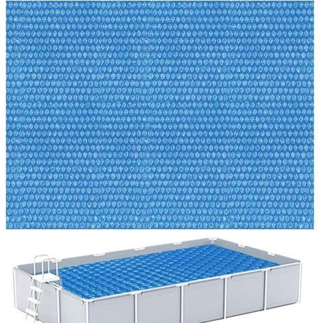 Ciel-Bâche rectangulaire de 220 x 150 cm, bâche pour piscines hors sol, bâche anti-poussière pour piscines gonflables, bâche solaire à bulles pour piscines familiales gonflables, pataugeoire (1/5)