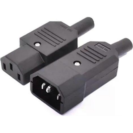 Adaptateur secteur IEC 320 C14 mâle vers C13 femelle pour PC, ordinateur, voiture électrique, cuiseur à riz, 250 V CA, 10 A - JXLGV (1/4)