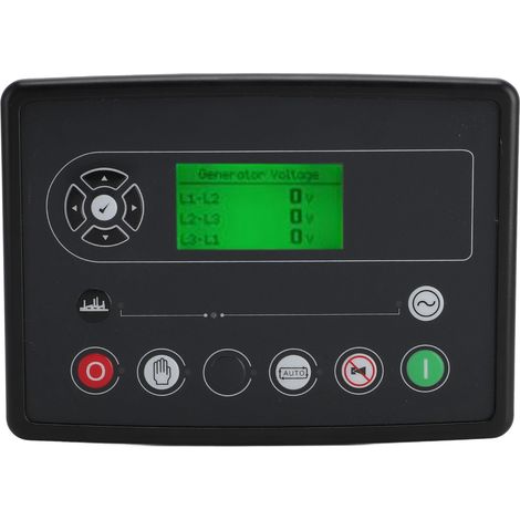 Module de commande pour groupe électrogène diesel avec fonction automate programmable (PLC), 8 à 35 V, 6110MKIII, panneau de commande électronique à démarrage automatique. (1/5)