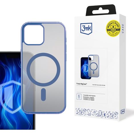 Funda MagCase 3mk Frosty azul para Apple iPhone 15 (1/2)