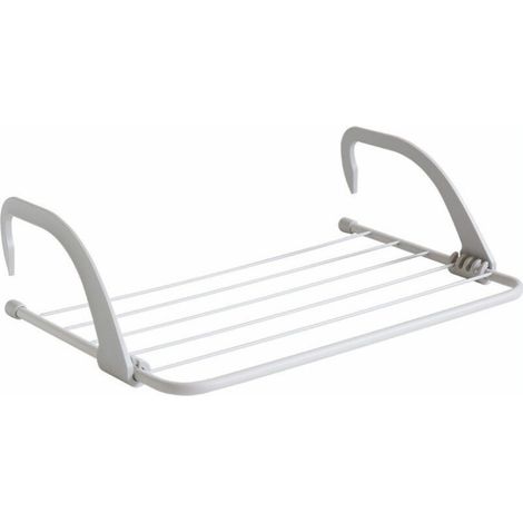 Etendoir à suspendre Séchoir à linge - Étendoir à suspendre pour radiateur et balcon, petit format, grande capacité d'étendage de , blanc 5035cm (1/3)