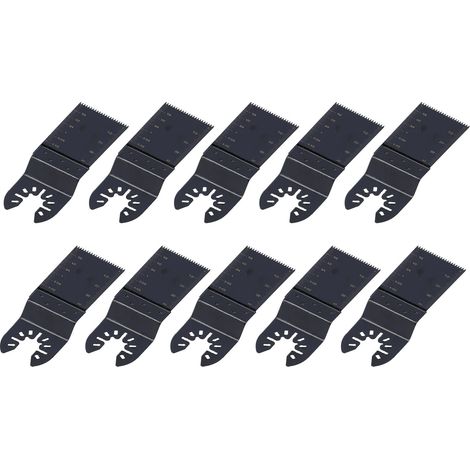 10 Lames de scie oscillante HSS à changement rapide, 34mm, pour outils multifonctions (1/5)