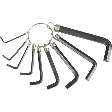 Schlüssel-Satz Strend Pro HK0041, 9-teilig, 1,5-10 mm, Inbus, Hex, Stift