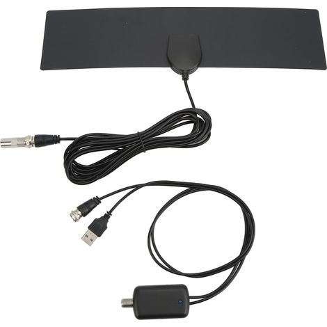 Antenne numérique HD intérieure bi-bande avec amplificateur, portée de 980 miles, 25 dB1. (1/5)