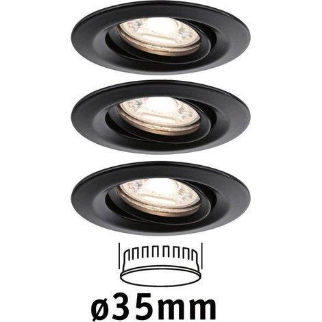 Paulmann Nova mini Plus Coin faretto incassato nero opaco 66 mm