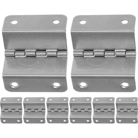 DOITOOL Lot de 8 charnières de porte en acier à 4 trous pour armoire pliante (1/5)