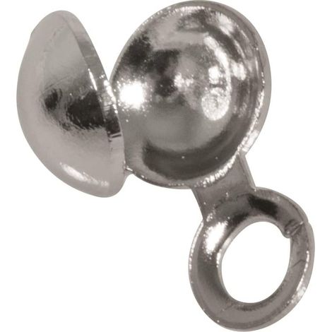 RAYHER - 8 PEZZI - CALOTTA DA SCHIACCIARE Ø5MM - COLORE ARGENTO