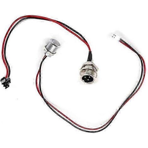 Compatible avec les scooters/hoverboards auto-équilibrés, connecteur 3 broches 3 pôles, remplacement du port de charge à 2 fils, accessoire pratique pour scooter électrique auto-équilibré.