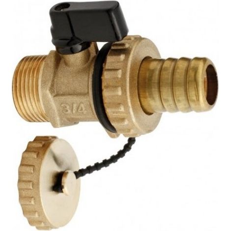 Vanne à boisseau Hydroland z.sp-15 pression 1 MPa température 120°C (1/2)