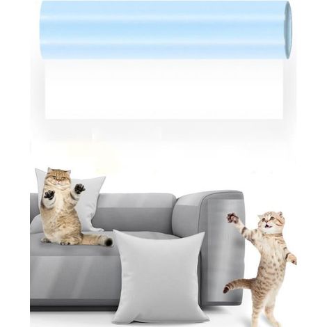 Protection Canape Chat Anti Griffe, Protecteur De Meubles pour Chat, Protecteur De Rayure De Chat Autocollant pour Meubles 30CM X (1/4)