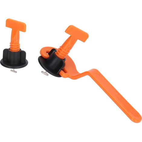 Kit de calage carrelage 126 pcs avec 25 niveleurs, 100 croisillons et clé, outil de pose sol mur anti-deformation recyclable (1/5)