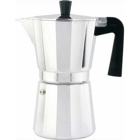 Oroley Caffettiera Moka 12 Tazze Argento Alluminio