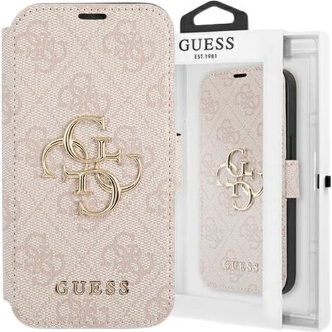 Guess GUBKP13X4GMGPI iPhone 13 Pro Max 6,7 rosa/libro rosa 4G Gran logotipo metálico (1/5)