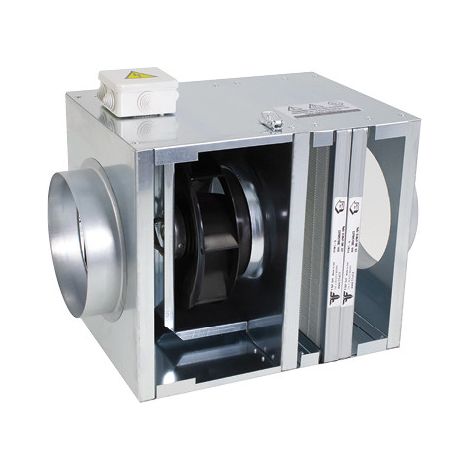 Caisson tertiaire à entrainement direct moteur AC 230V et étages de filtration F6 + F7 Diamètre 200mm NATHER 587170