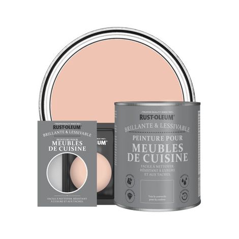 Peinture pour Meubles de Cuisine, Finition Brillante - Corail (1/3)