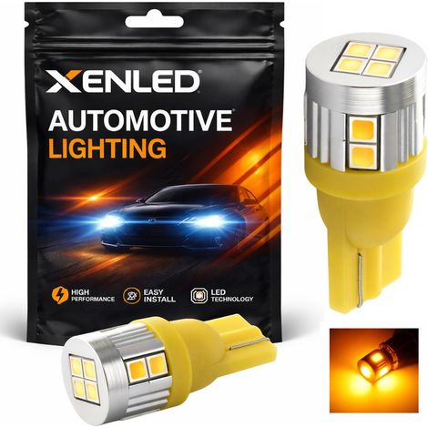 Ampoule 6 LED SG - W5W - Orange - T10 - LED Clignotant - haute puissance 12V Flash (1/5)