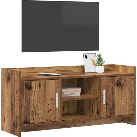 Mobile TV Armadietto TV Mobile Porta TV 102 x 33 x 47 cm Legno antico Legno ingegnerizzato (1/5)