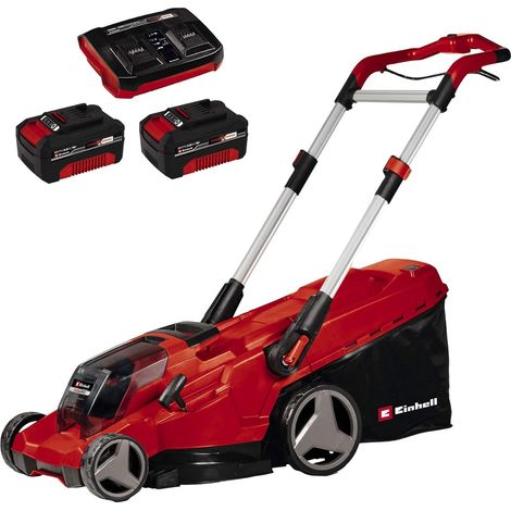 Tondeuse à Gazon sans Fil 36/42 Kit (36 V, Largeur de Coupe 42 cm, Jusqu’à 550 m², Moteur sans Charbon, Fonction Mulching, bac collecteur 50 L, avec 2 Batteries 4,0 Ah + Chargeur) (1/5)