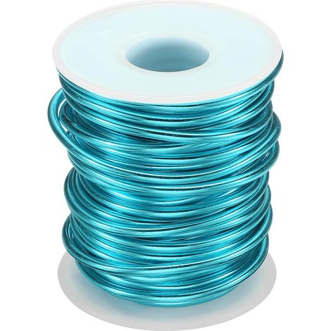 Fil Pour Bonsai Anodisé Aluminium Rouleau 3mm/9 Jauge Bleu Lac (1/5)