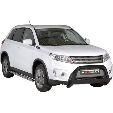 Pare-buffle Avant pour Suzuki Vitara 2015-2018 63 mm en Acier Noir (1/5)
