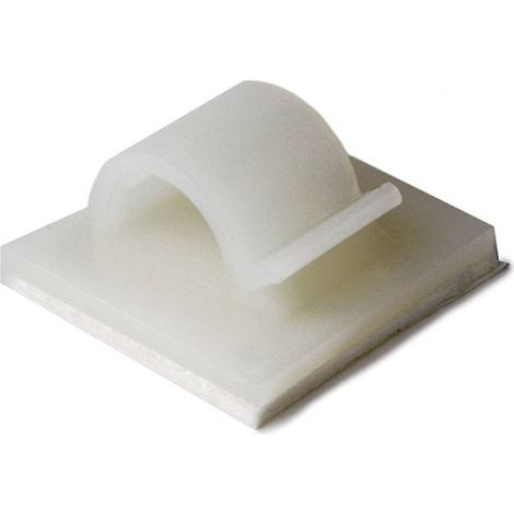 HellermannTyton RB8-PA66-NA Basetta di fissaggio autoadesivo 151-13606 Ø fascio (fisso)=8 mm Naturale 100 pz.