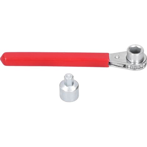 Clé à cliquet pour borne de batterie 12,7 mm avec douille 1/2 pouce, outil de serrage pour batterie à montage supérieur, 0,4 pouce, 5/16 pouce, 2 pièces, acier chromé. (1/5)