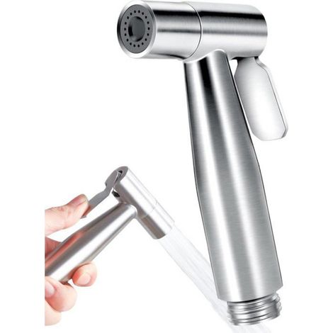 Douchette Toilette WC, Douchette WC, Kit de Pulvérisateur de Bidet en Acier Inoxydable, Pulvérisateur de Baignoire Portatif (1/5)