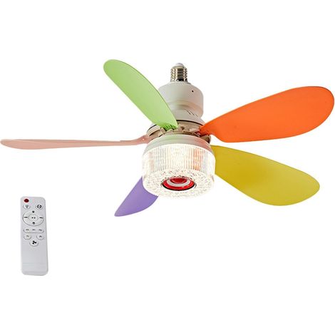 Ventilateur de plafond intelligent à LED, 42 cm, éclairage RGB, 3 vitesses, sans fil et audio intégré pour un confort optimal. Luminaire moderne pour la maison, idéal pour la chambre, le salon ou la s (1/5)