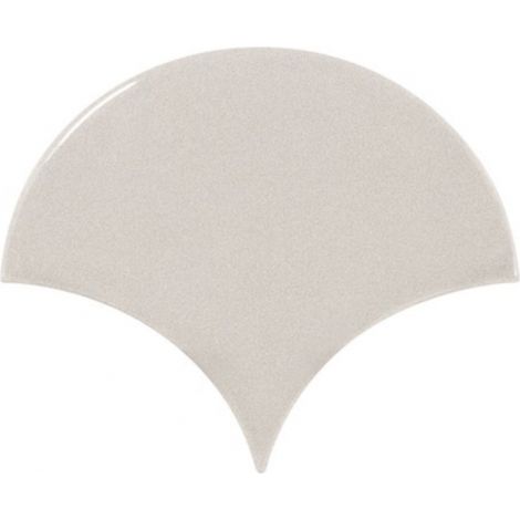 Carrelage mur écaillon de poisson uni gris brillant 10,6x12 cm SCALE FAN LIGHT GREY (vendu par boite de 0,37m2) (1/5)