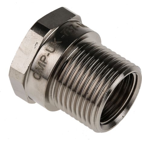 Raccord de conduit RS PRO M20-M16, taille 20mm en Laiton ( Prix pour Paquet de 5 )