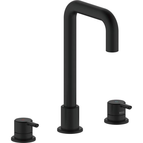 Bristan Altum 3-Hole Basin Mixer Tap Deck Mounted - Black (1/5)