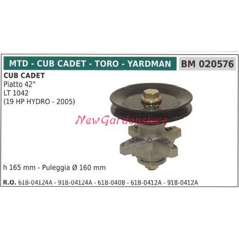 Mozzo portalama trattorino rasaerba tagliaerba piatto 42 pollici MTD 020576