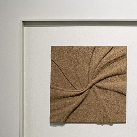 RILYA Tableau peinture à l'huile relief en mousse carré cadre aluminium - 50x50 cm (1/4)