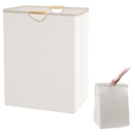 [JAMAIS UTILISÉ]Panier à Linge, 60L Panier à Linge Pliable Panier Rangement Salle de Bain avec Poignée, Panier a Linge pour Chambre à Coucher, Salle De Bain, Dortoir, Buanderie (1/5)