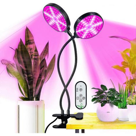 Lampe de jardin LED, 30 W, spectre complet, lampe horticole USB avec 5 niveaux de luminosité et 3 modes, minuterie 4/8/12 h, éclairage orientable à 360° pour semis-AquaForge (1/5)