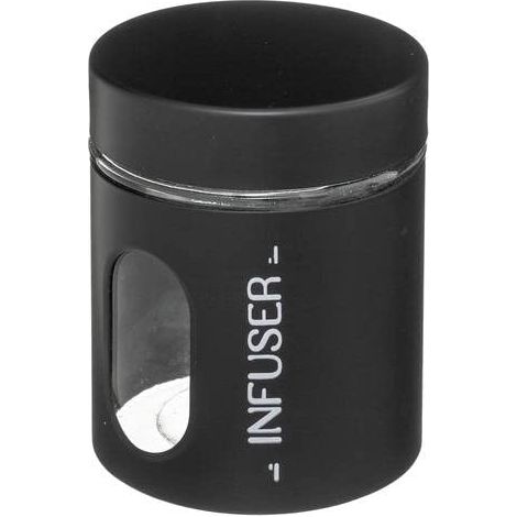 Bocal en métal Noir et Verre 600 ML (1/3)