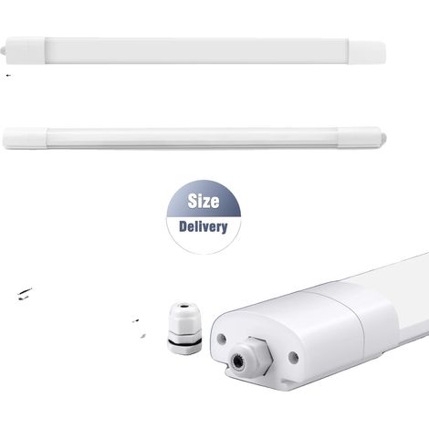 Lumière de salle de bain LED, étanche, connectable pour grands espaces, 150cm, Oui (1/2)