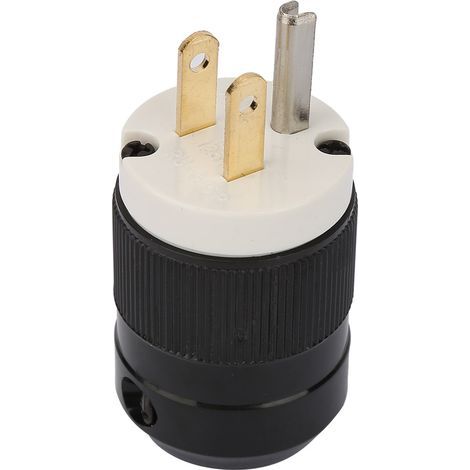 125-V-US-Netzstecker, wasserdichter 3-poliger Industriestecker (15 A 125 V) (1/5)