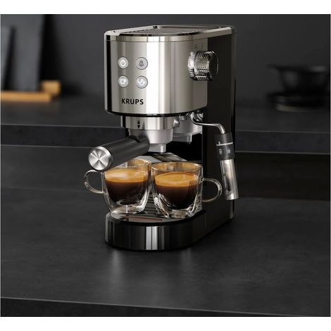 Krups XP444C10 Edelstahl Espressomaschine 1 Liter (1/5)