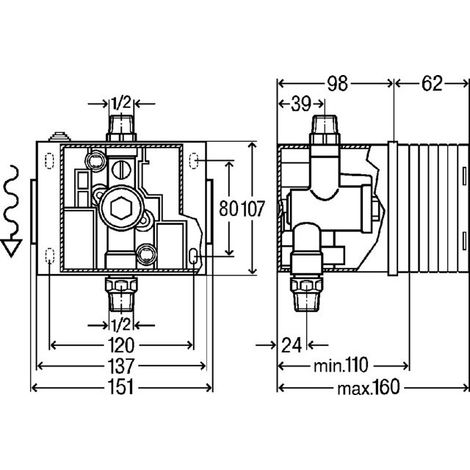 VIEGA 785994 Trajet d'eau pour urinoir Prevista Pure (1/4)