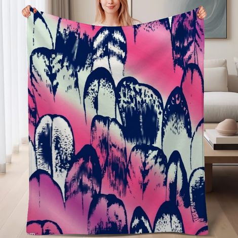 Couverture de lit en polaire, jeté doux et chaud de printemps, légère et luxueuse en microfibre de polyester, décoration intérieure, cadeau parfait pour tout le monde,6080 pouces (1/4)
