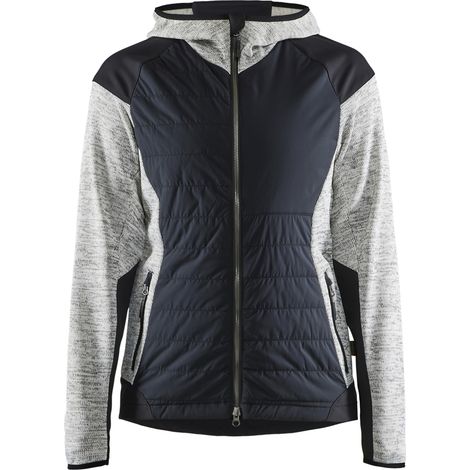 Hybrid-Arbeitsjacke für Damen 5931 - Meliert Grau/Schwarz XXXL